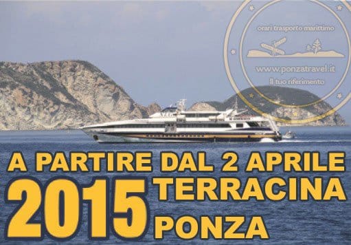 Inizio collegamenti con Terracina dal 2 Aprile 2015